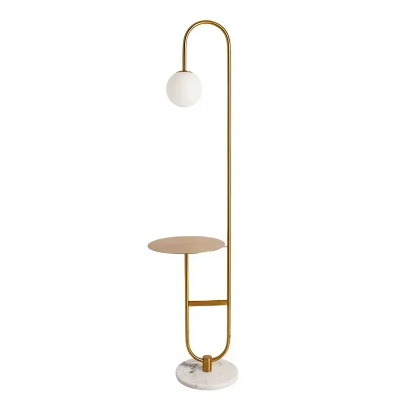 Moderne Stehlampe mit integriertem Beistelltisch - Image 4