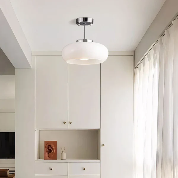 Bauhaus Deckenleuchte aus Glas - Image 11