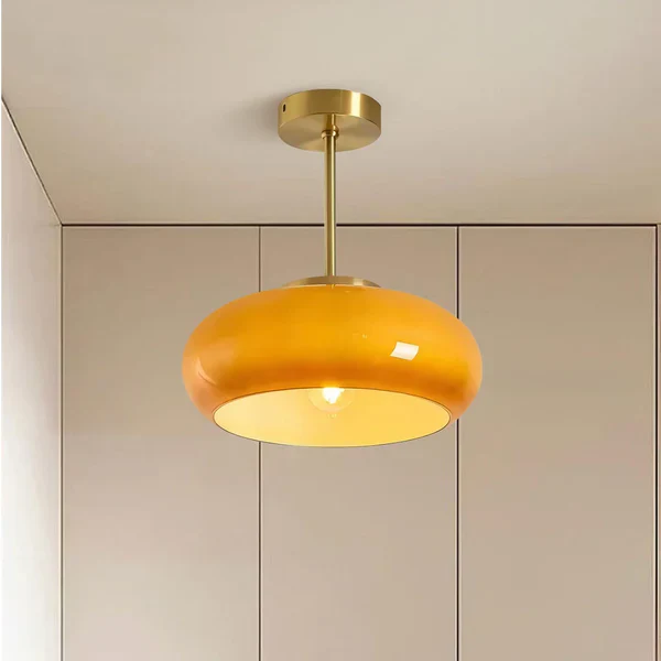 Bauhaus Deckenleuchte aus Glas - Image 19