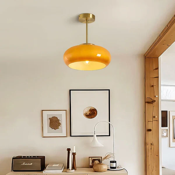 Bauhaus Deckenleuchte aus Glas - Image 20