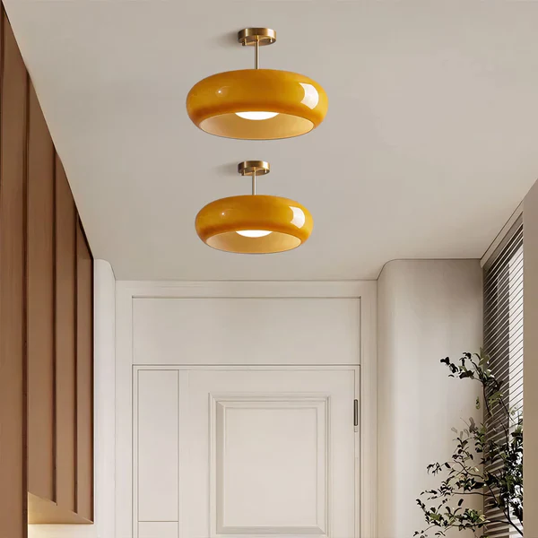 Bauhaus Deckenleuchte aus Glas - Image 7