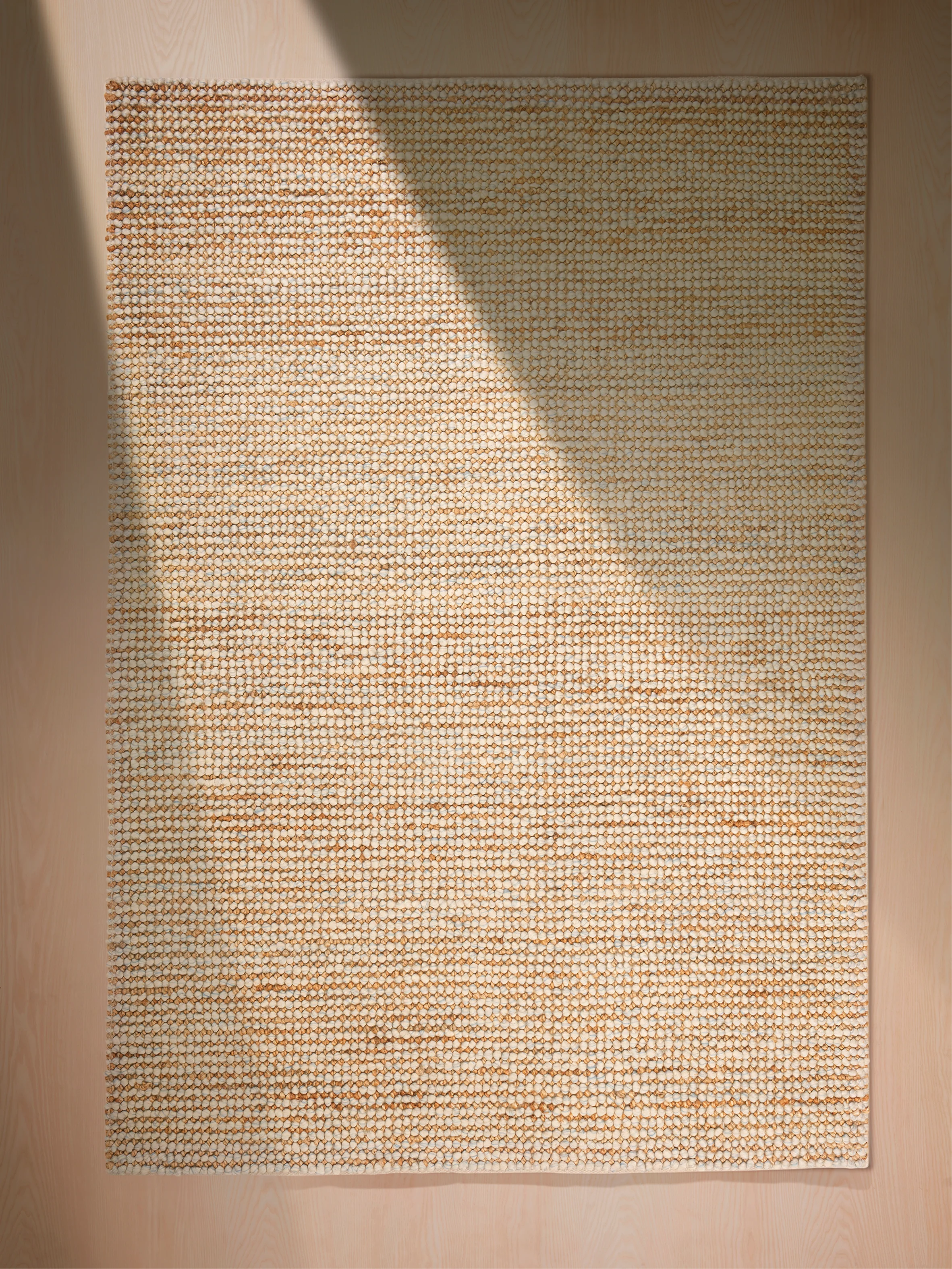 Beiger Woll-Jute Teppich - Image 3
