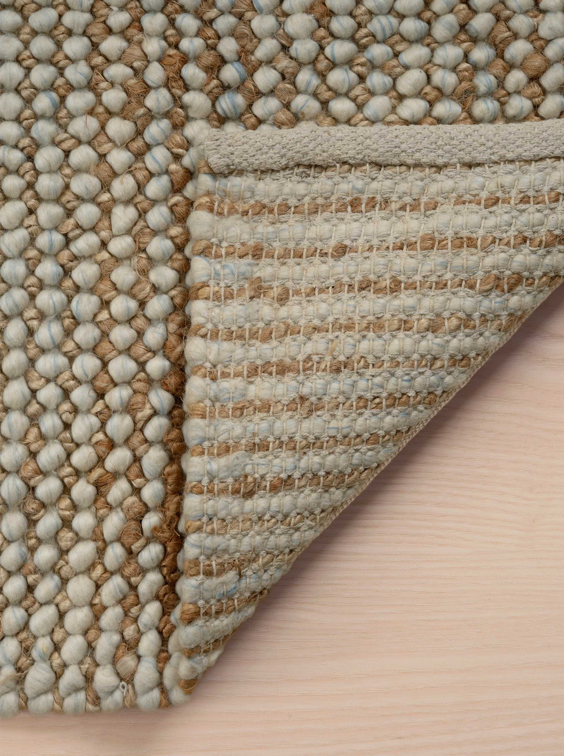Beiger Woll-Jute Teppich - Image 8