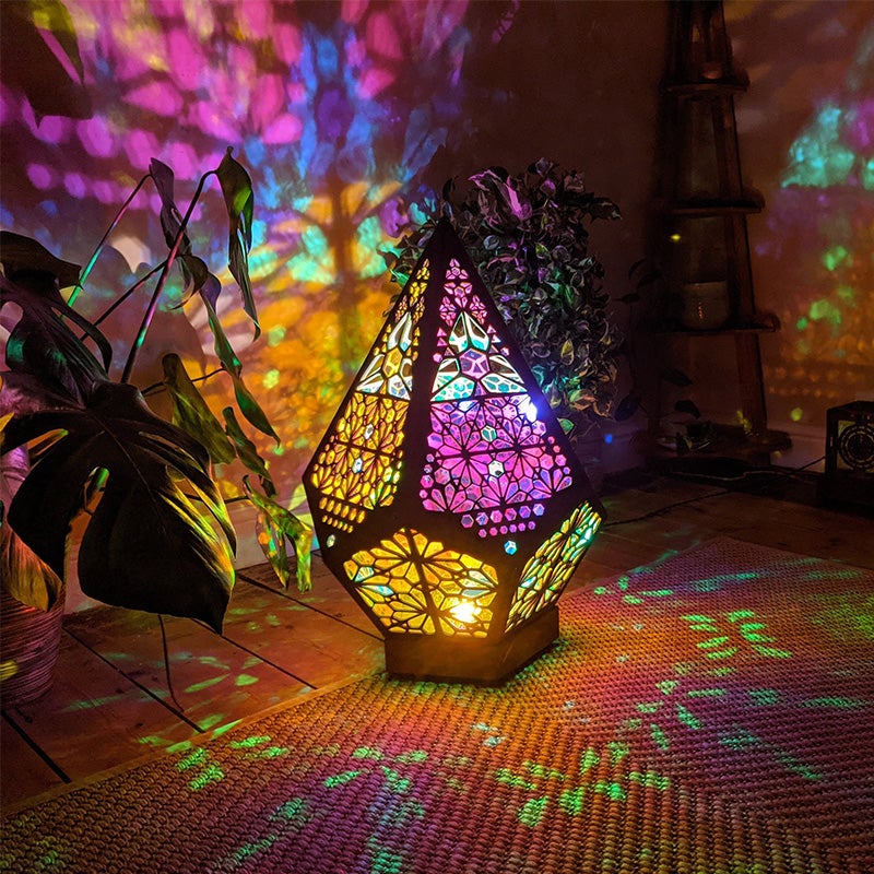 LED Stehlampe im Boho-Look mit Sternenhimmel-Projektion – Romantisch & modern - Image 5