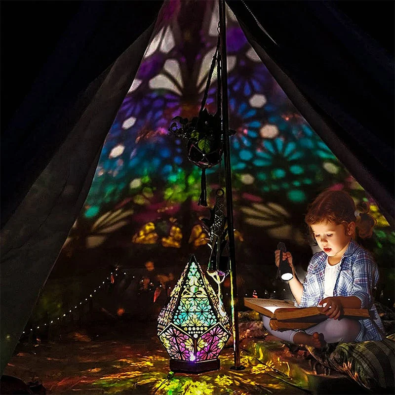LED Stehlampe im Boho-Look mit Sternenhimmel-Projektion – Romantisch & modern - Image 6