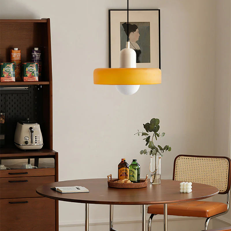 Bunter Bauhaus Glas-Pendelleuchte - Image 10