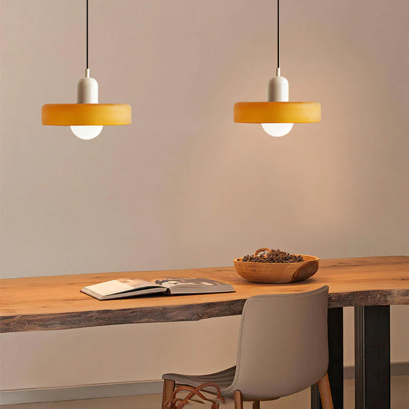 Bunter Bauhaus Glas-Pendelleuchte - Image 11