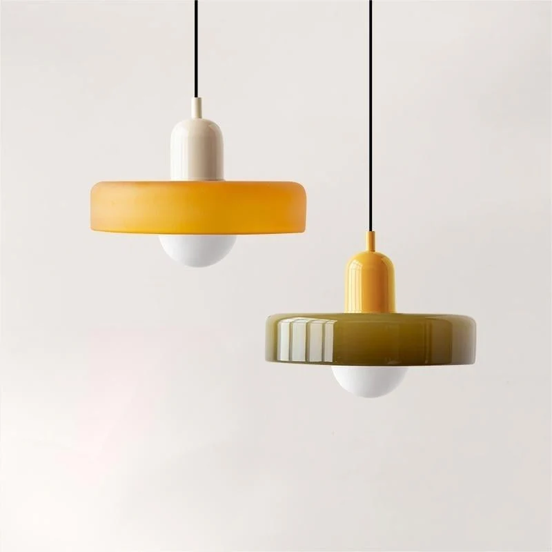 Bunter Bauhaus Glas-Pendelleuchte - Image 15