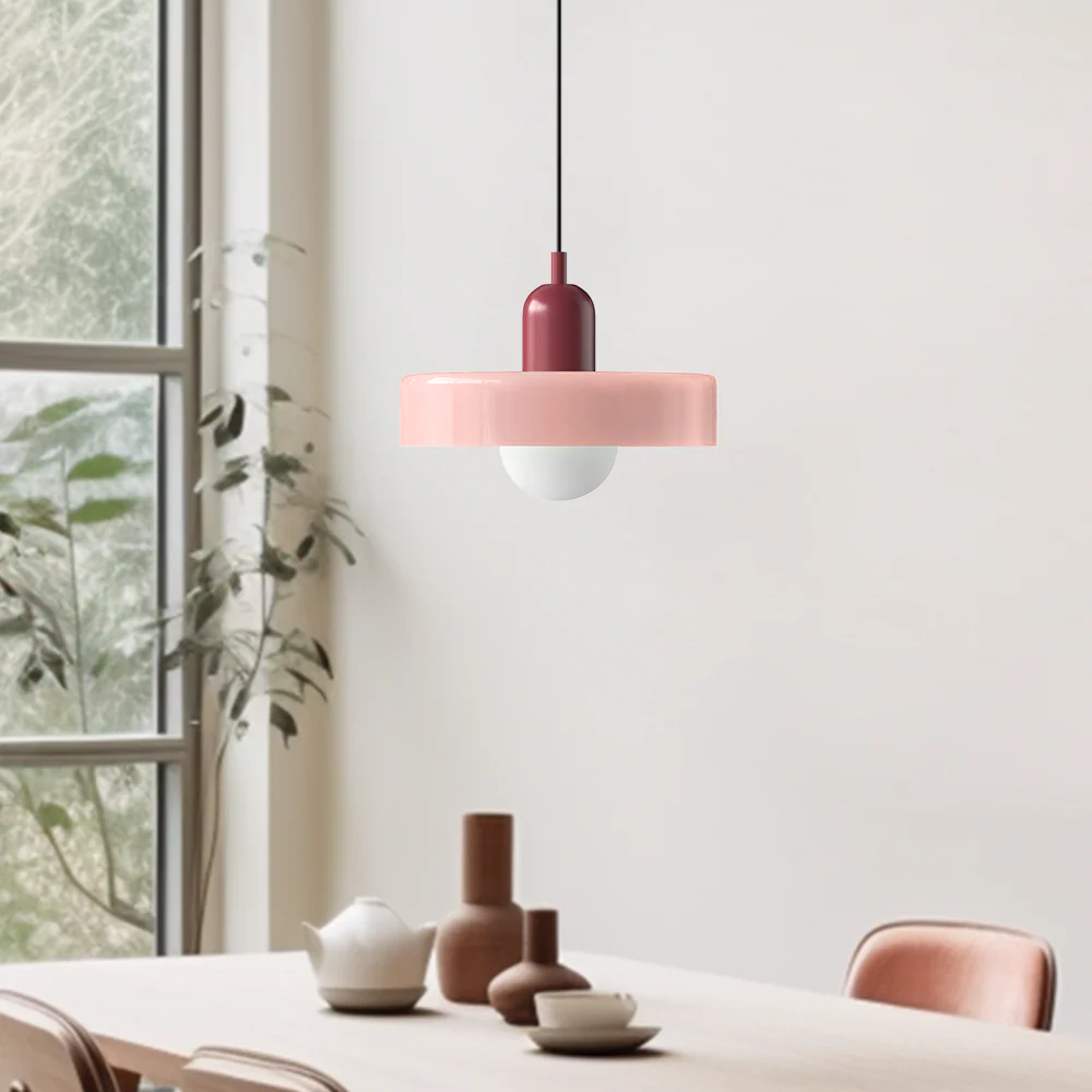 Bunter Bauhaus Glas-Pendelleuchte - Image 16