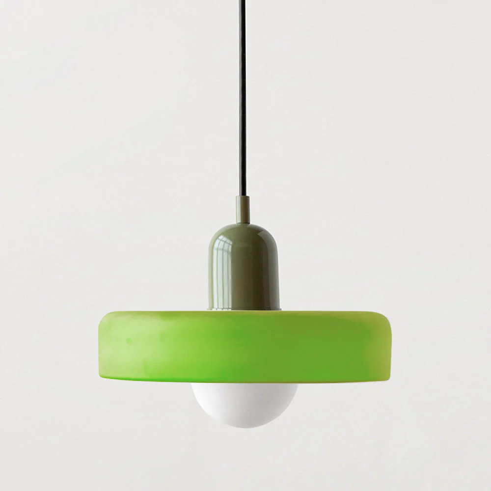 Bunter Bauhaus Glas-Pendelleuchte - Image 30