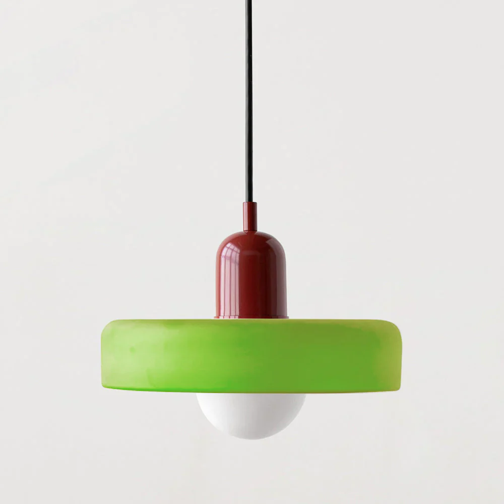 Bunter Bauhaus Glas-Pendelleuchte - Image 32