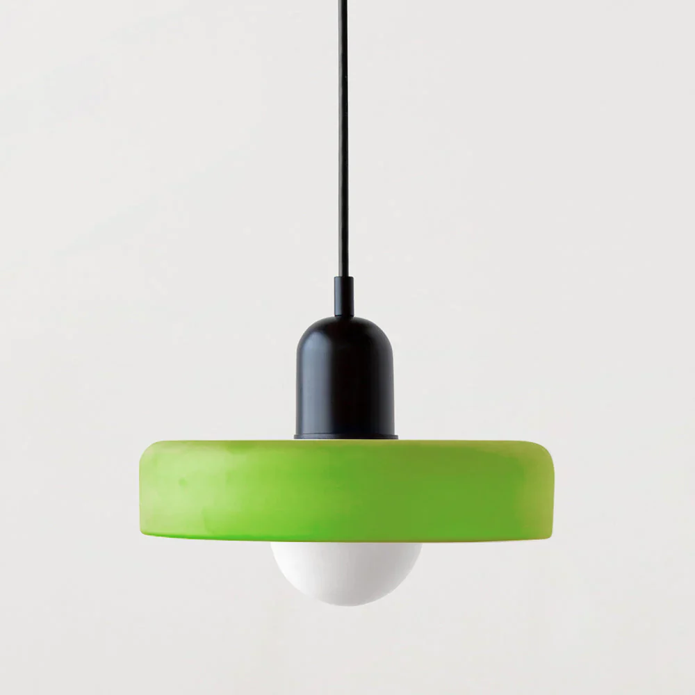 Bunter Bauhaus Glas-Pendelleuchte - Image 34