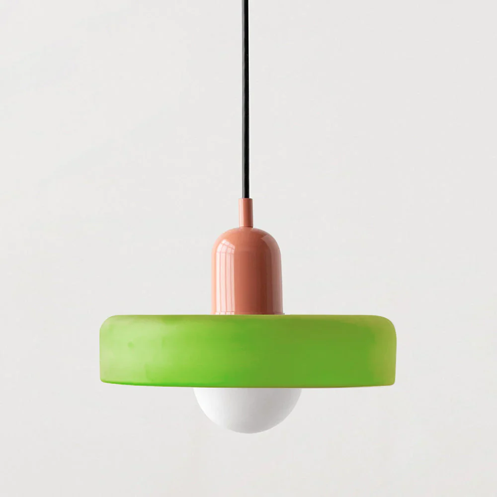 Bunter Bauhaus Glas-Pendelleuchte - Image 36