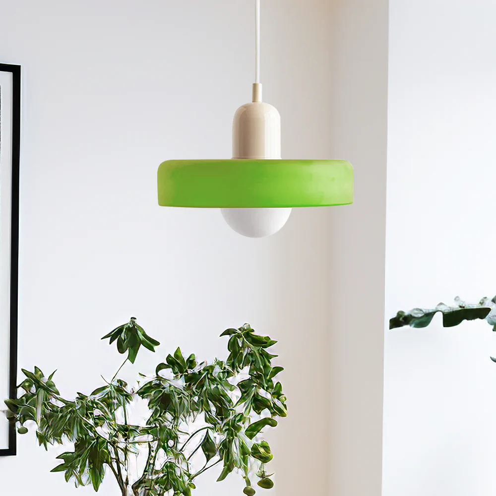 Bunter Bauhaus Glas-Pendelleuchte - Image 37