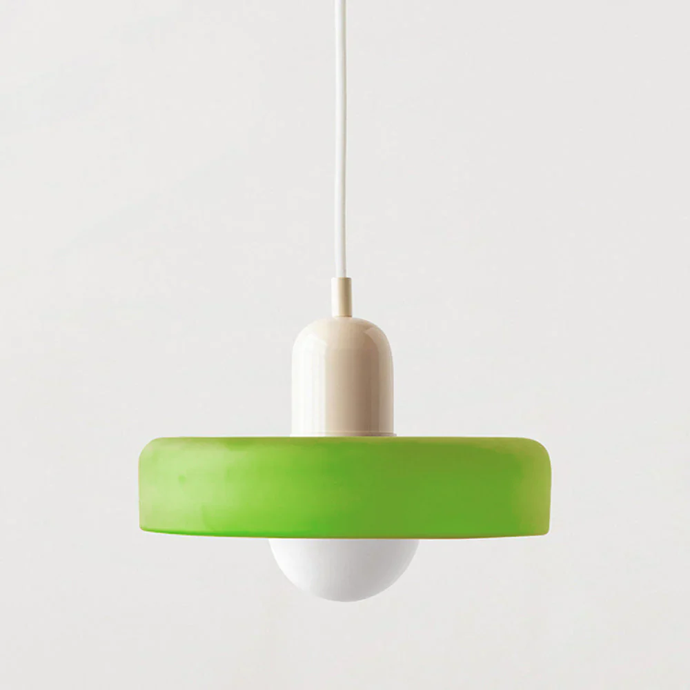 Bunter Bauhaus Glas-Pendelleuchte - Image 38