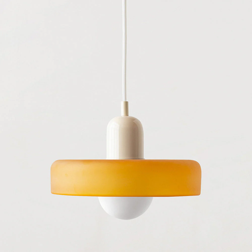 Bunter Bauhaus Glas-Pendelleuchte - Image 42