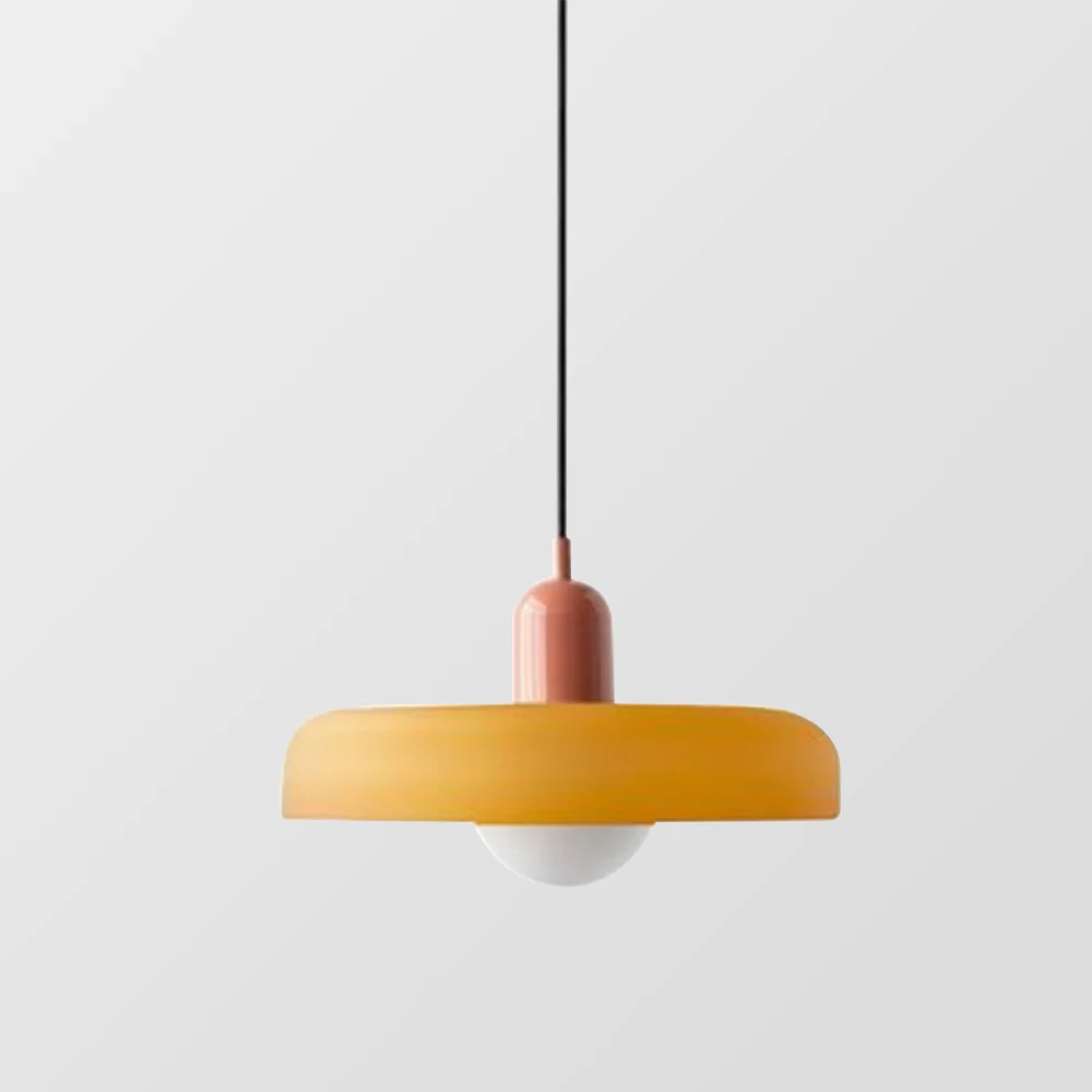 Bunter Bauhaus Glas-Pendelleuchte - Image 47