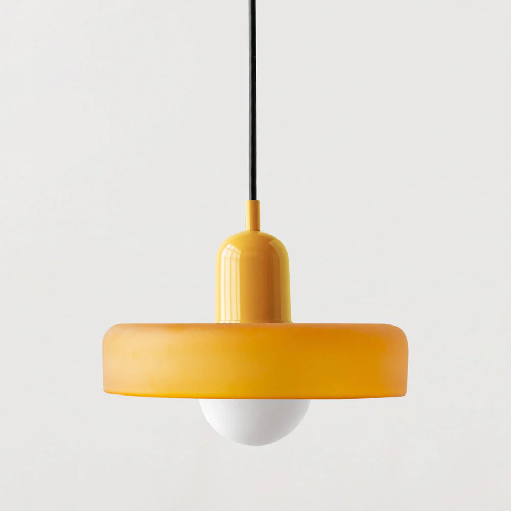 Bunter Bauhaus Glas-Pendelleuchte - Image 49