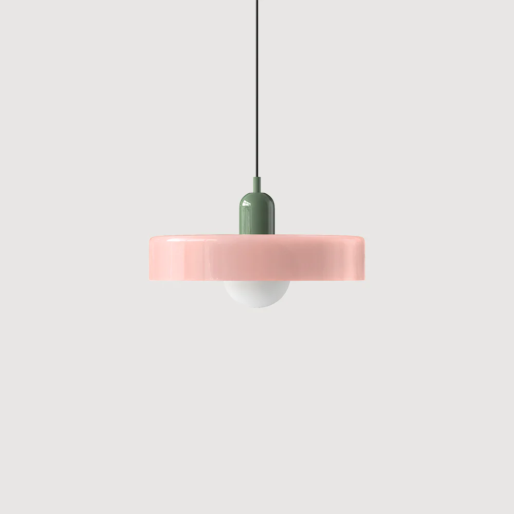 Bunter Bauhaus Glas-Pendelleuchte - Image 59