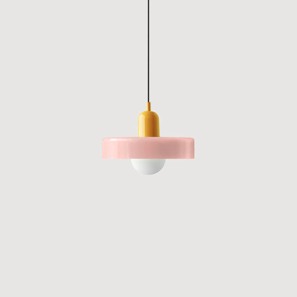 Bunter Bauhaus Glas-Pendelleuchte - Image 60