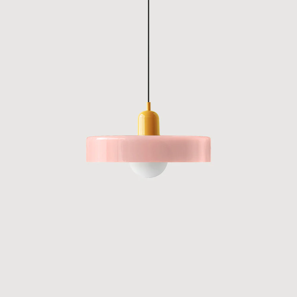 Bunter Bauhaus Glas-Pendelleuchte - Image 61