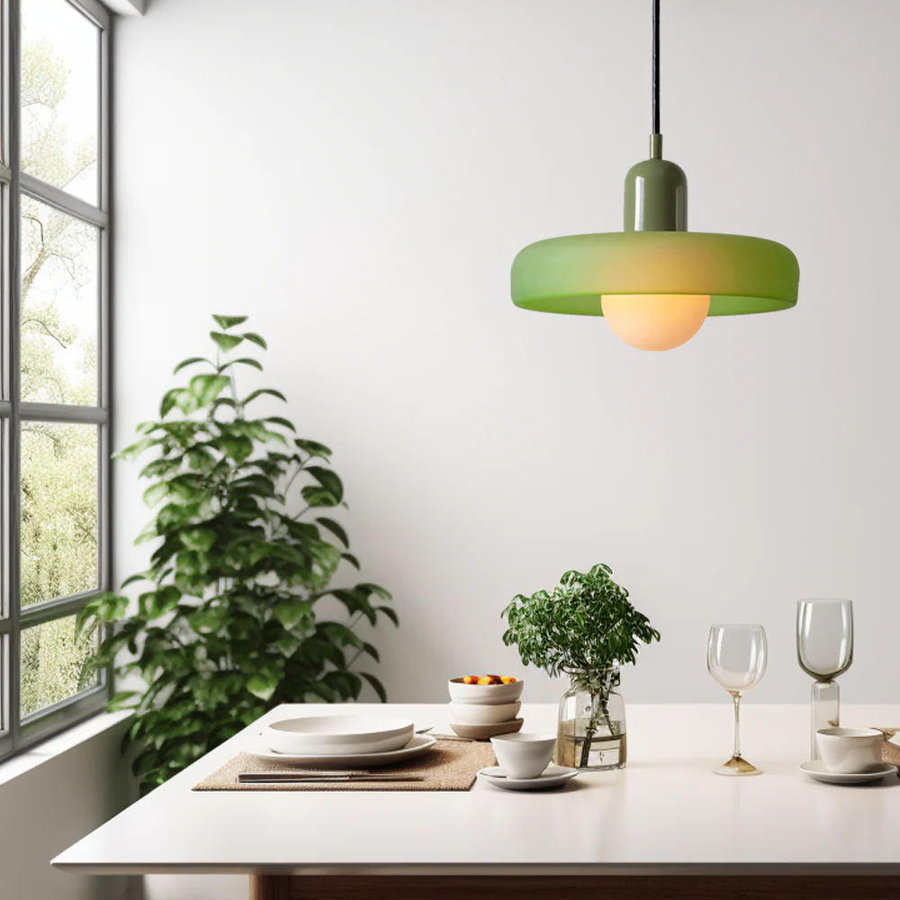Bunter Bauhaus Glas-Pendelleuchte - Image 7