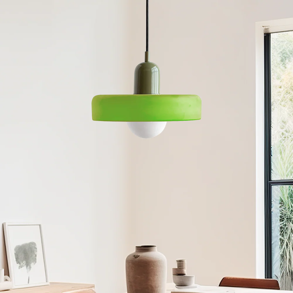 Bunter Bauhaus Glas-Pendelleuchte - Image 8