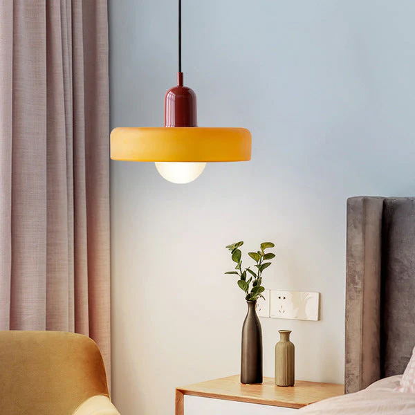 Bunter Bauhaus Glas-Pendelleuchte - Image 9