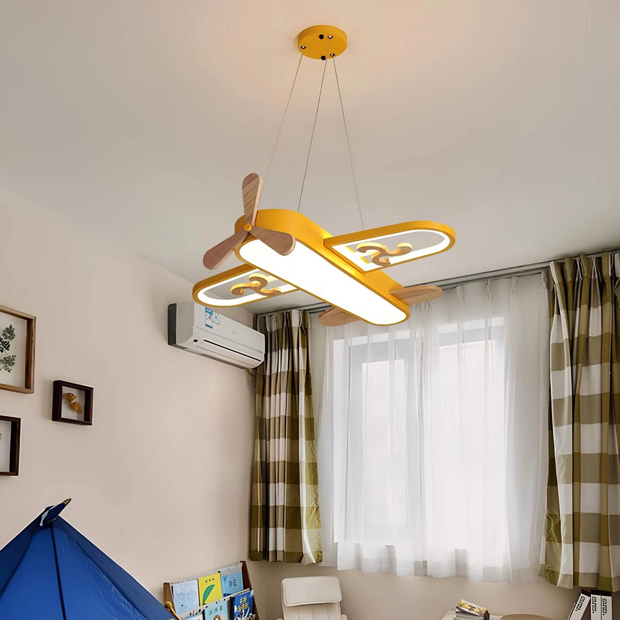 Charmante LED-Pendelleuchte in Flugzeugform für Kinder - Image 3