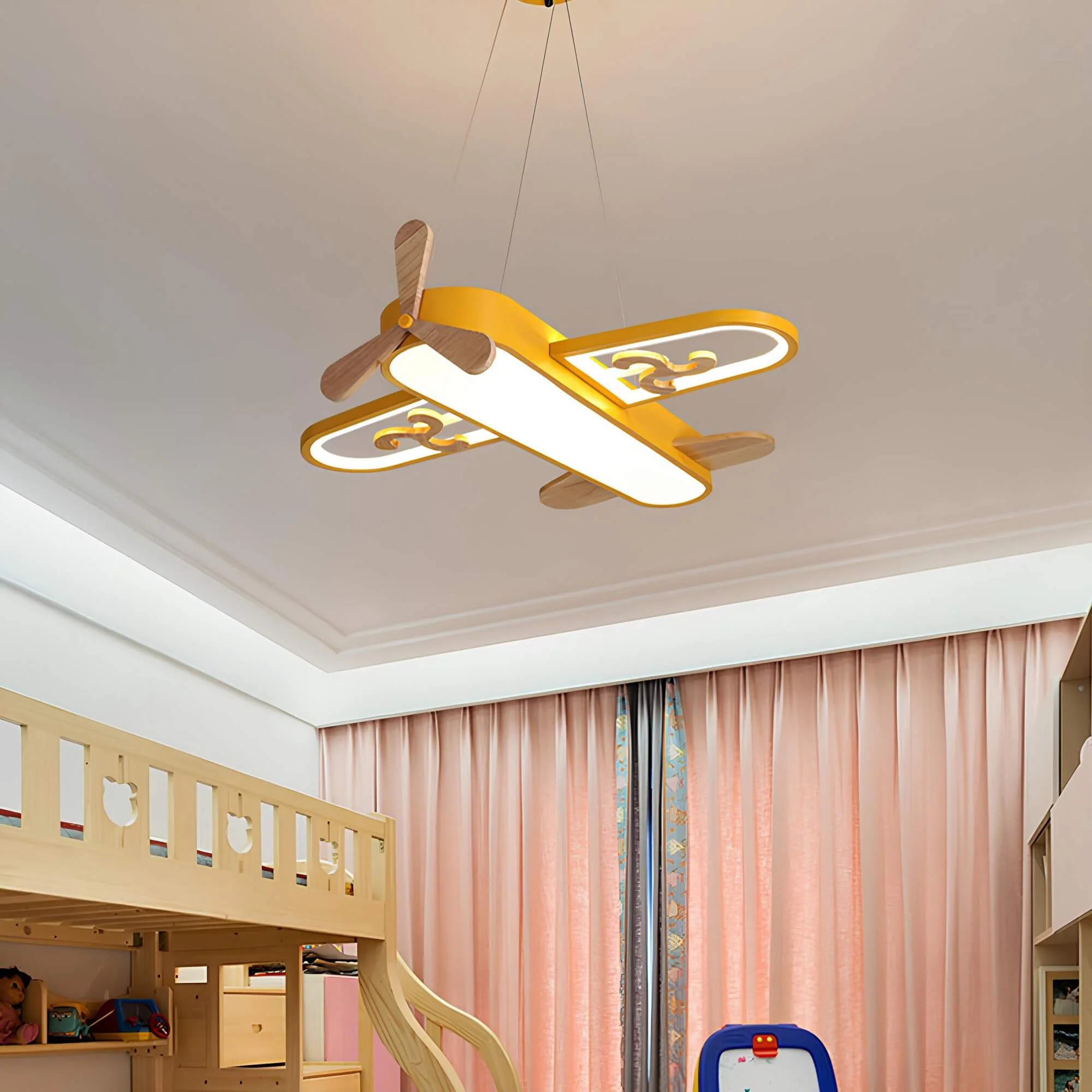 Charmante LED-Pendelleuchte in Flugzeugform für Kinder - Image 4