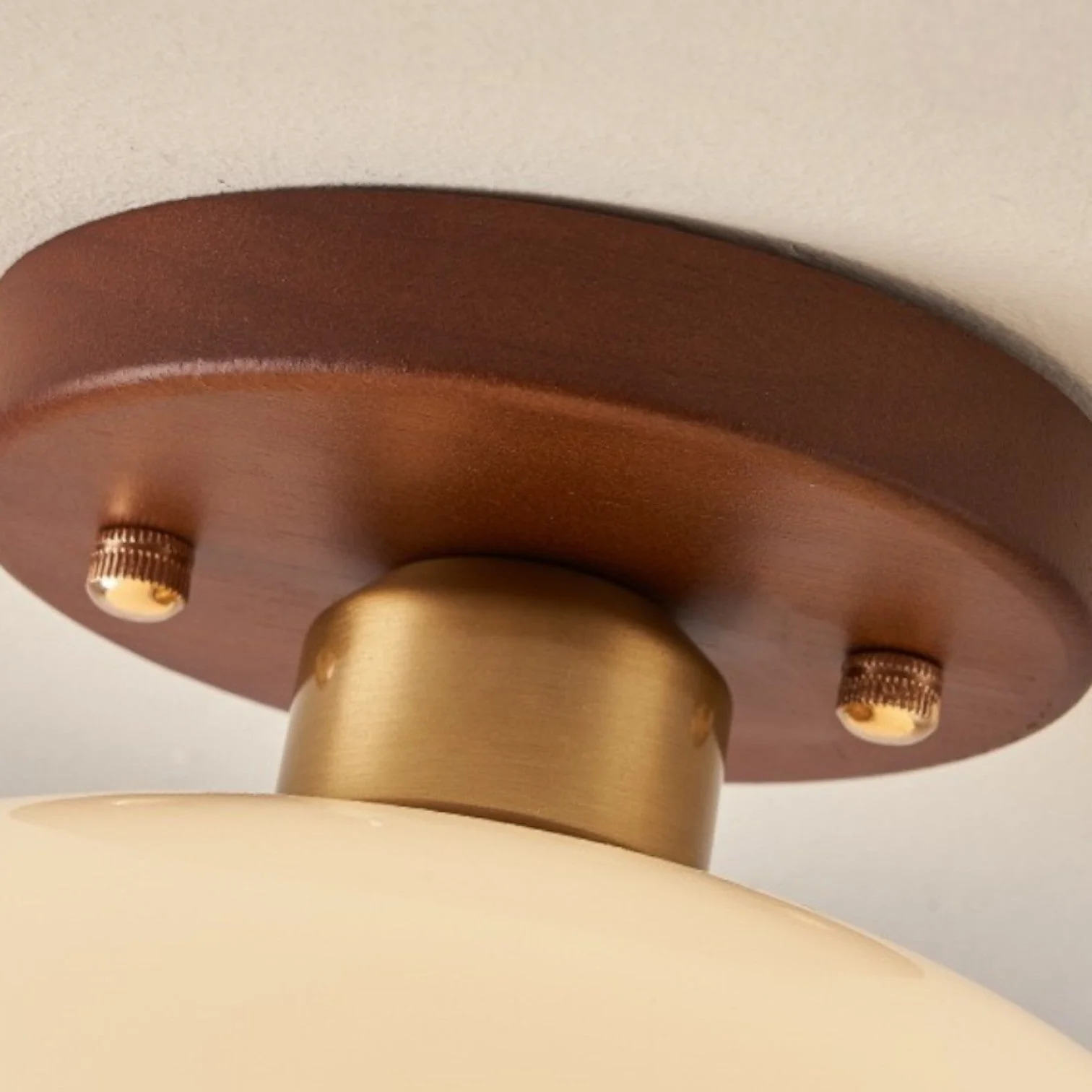 Elegante cremefarbene Bauhaus-Deckenleuchte - Image 6