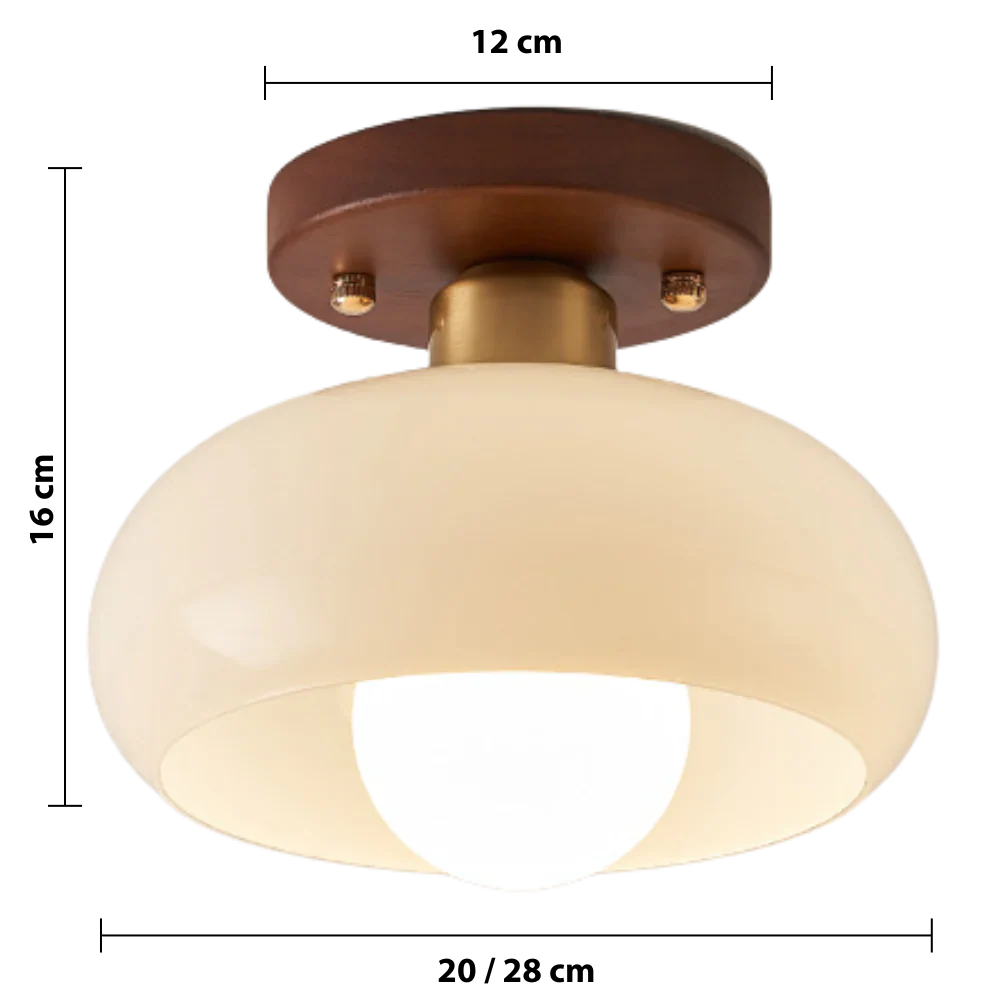 Elegante cremefarbene Bauhaus-Deckenleuchte - Image 7