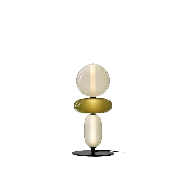 Elegante Stehlampe mit buntem Glas - Image 5