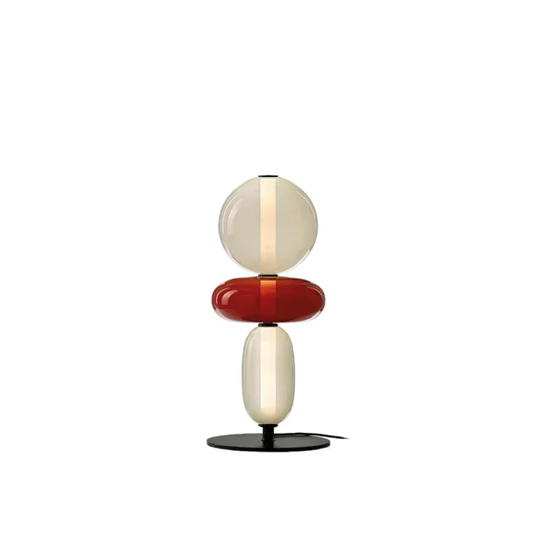Elegante Stehlampe mit buntem Glas - Image 6