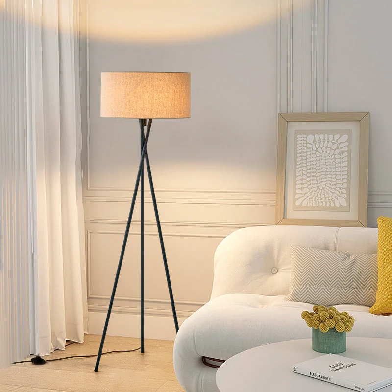Elegante Stoff Stehlampe Modern - Image 4