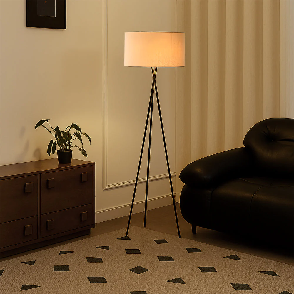 Elegante Stoff Stehlampe Modern - Image 6