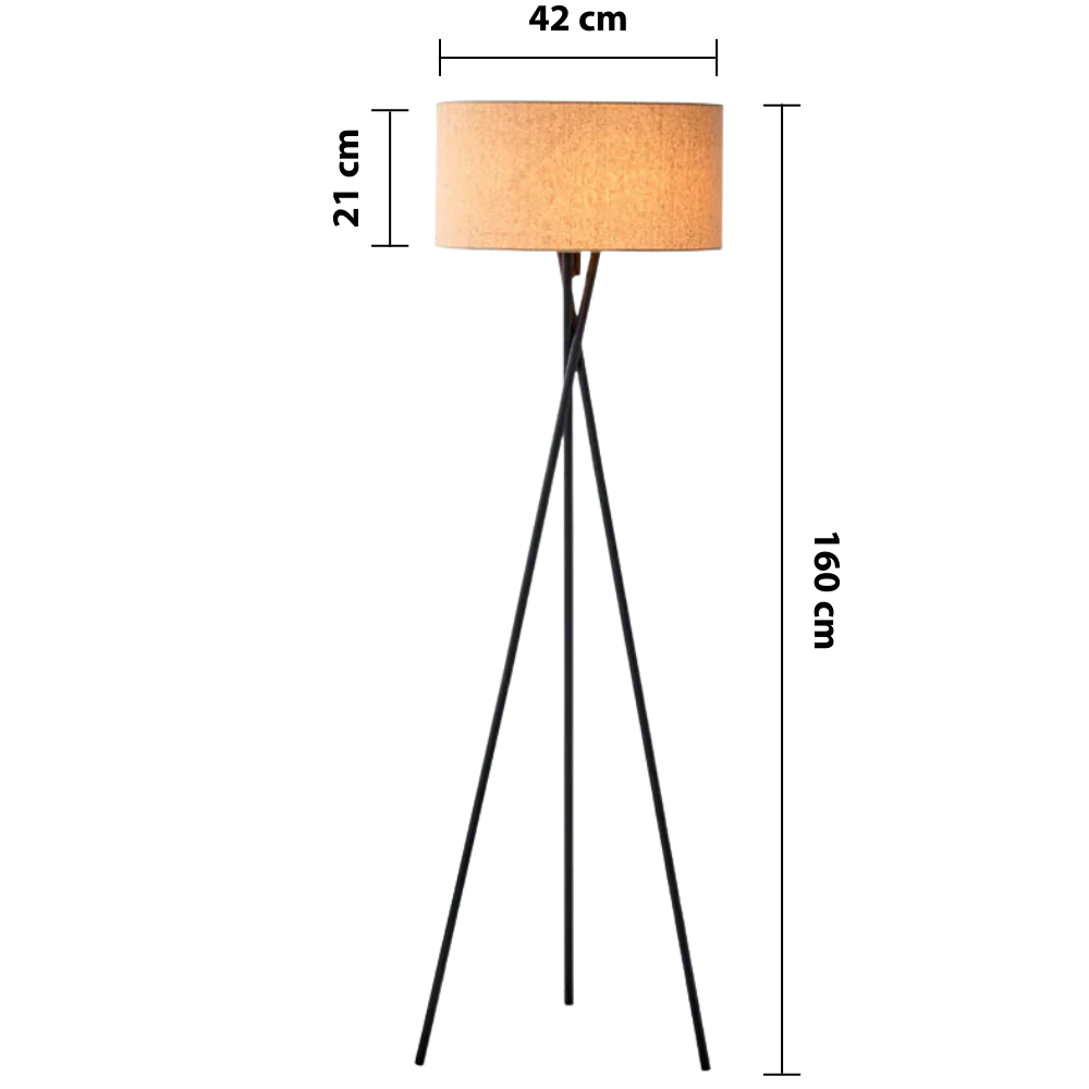Elegante Stoff Stehlampe Modern - Image 9