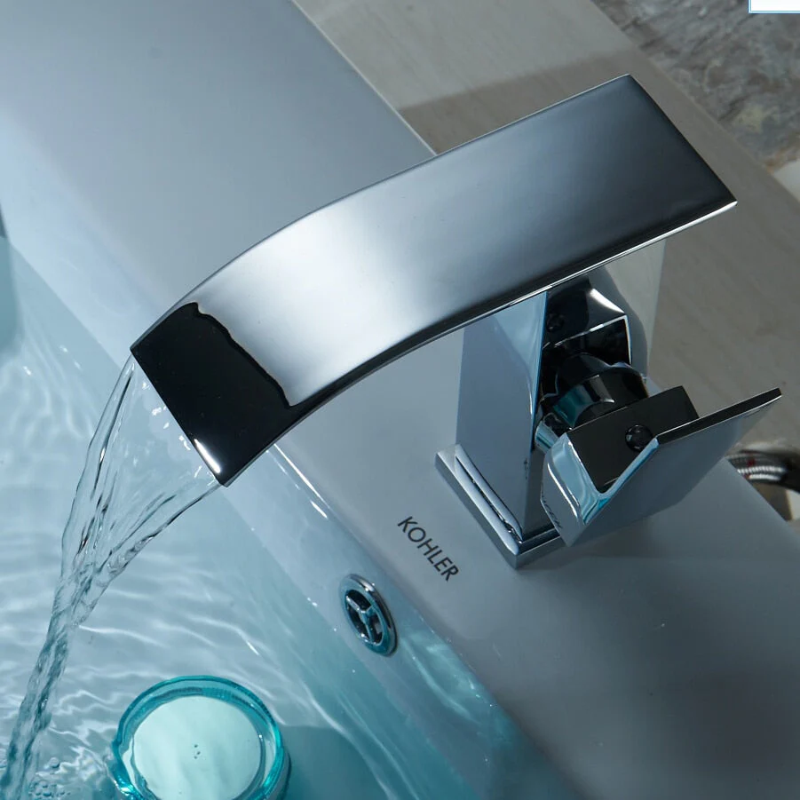 Stilvoller Wasserfall-Wasserhahn – Badarmatur mit luxuriösem Wasserlauf - Image 2