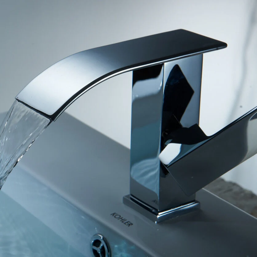 Stilvoller Wasserfall-Wasserhahn – Badarmatur mit luxuriösem Wasserlauf - Image 4