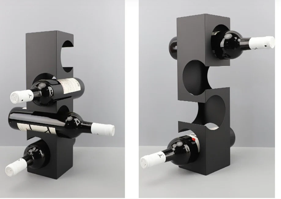 Elegantes Metall-Weinregal für den Tisch - Image 11