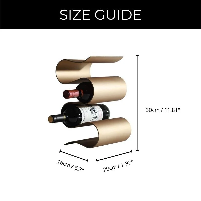 Elegantes Metall-Weinregal für den Tisch - Image 6