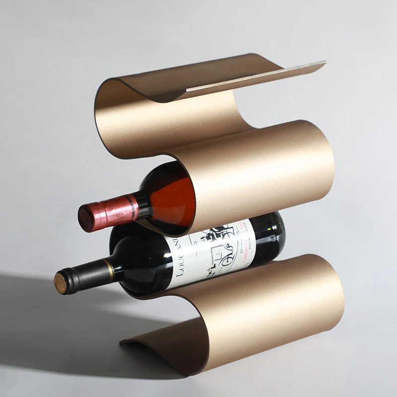 Elegantes Metall-Weinregal für den Tisch - Image 7