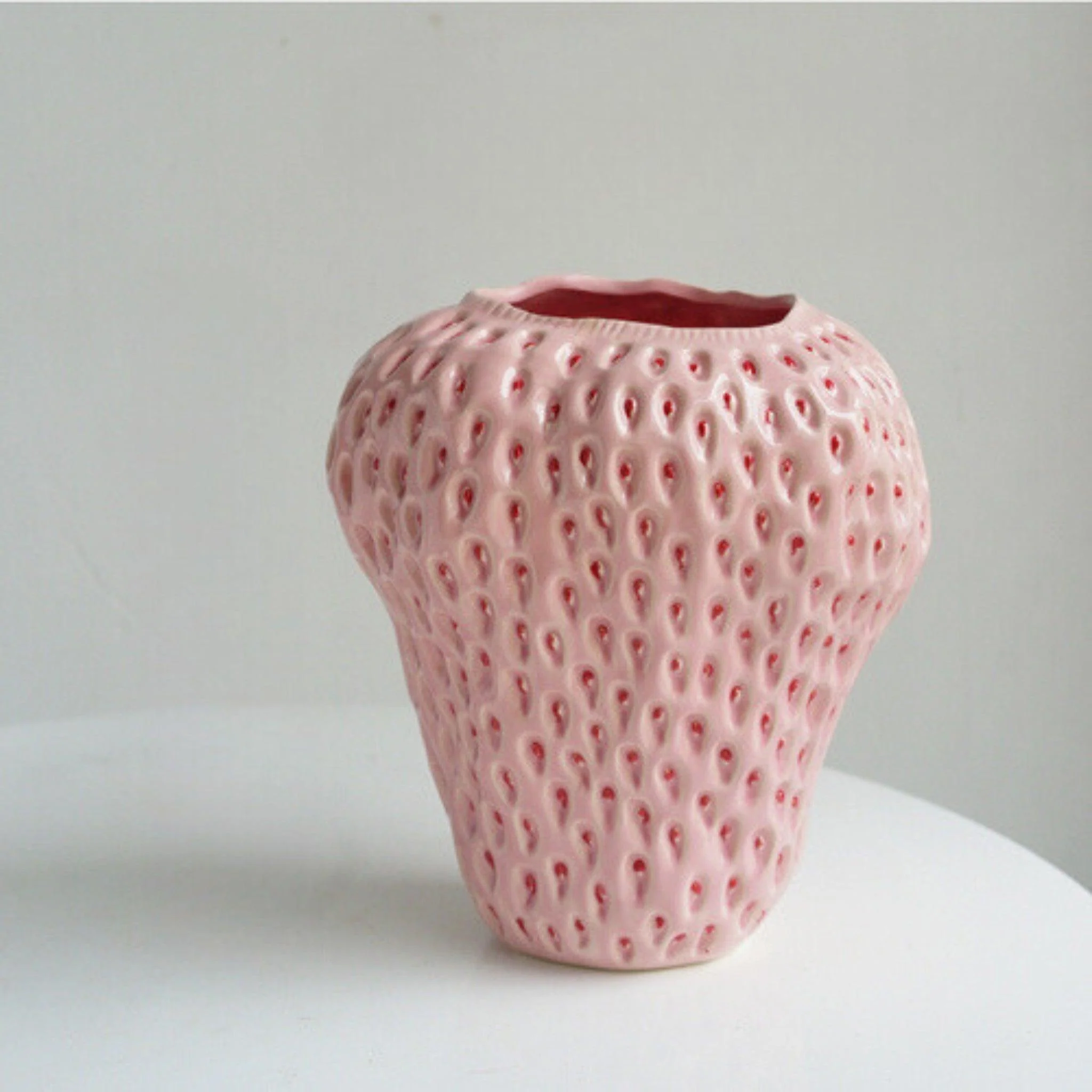 Erdbeer-Deko Vase aus Keramik – Perfekt für Blumen & Tischdeko - Image 9