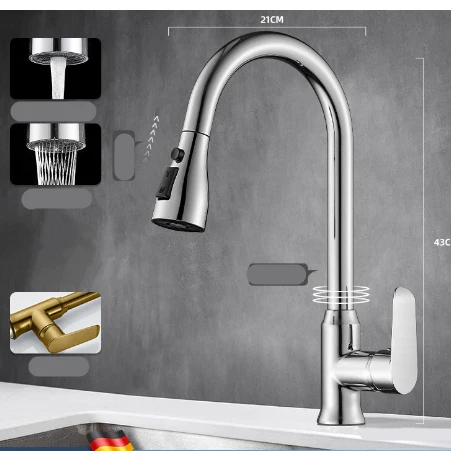 Intelligente Küchenarmatur mit Ausziehbrause für innovative Küchen - Image 4