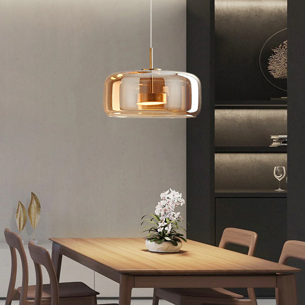 Hängelampe mit LED – Retro Look, Glas & Metall für gemütliche Schlafzimmerbeleuchtung - Image 10
