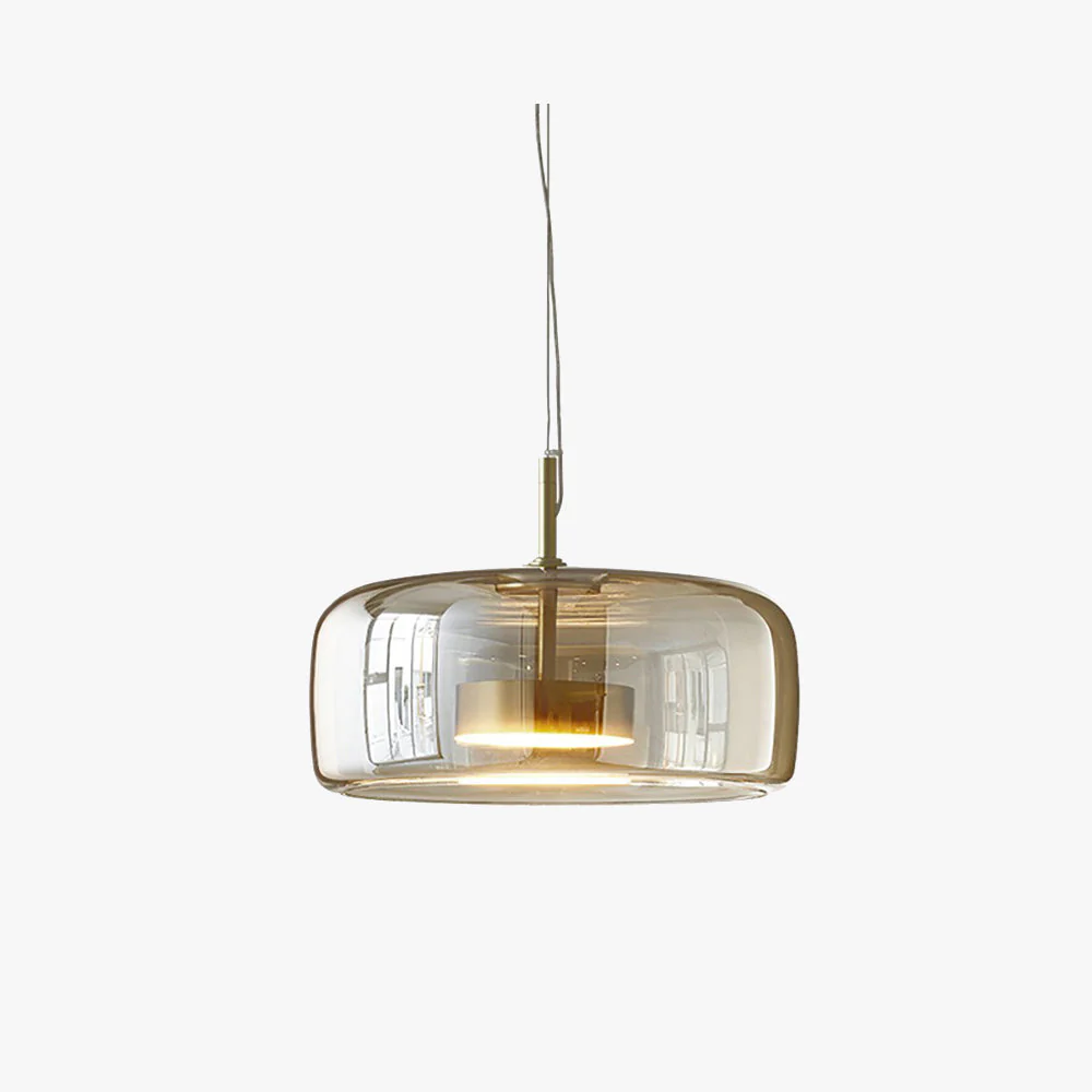 Hängelampe mit LED – Retro Look, Glas & Metall für gemütliche Schlafzimmerbeleuchtung - Image 2