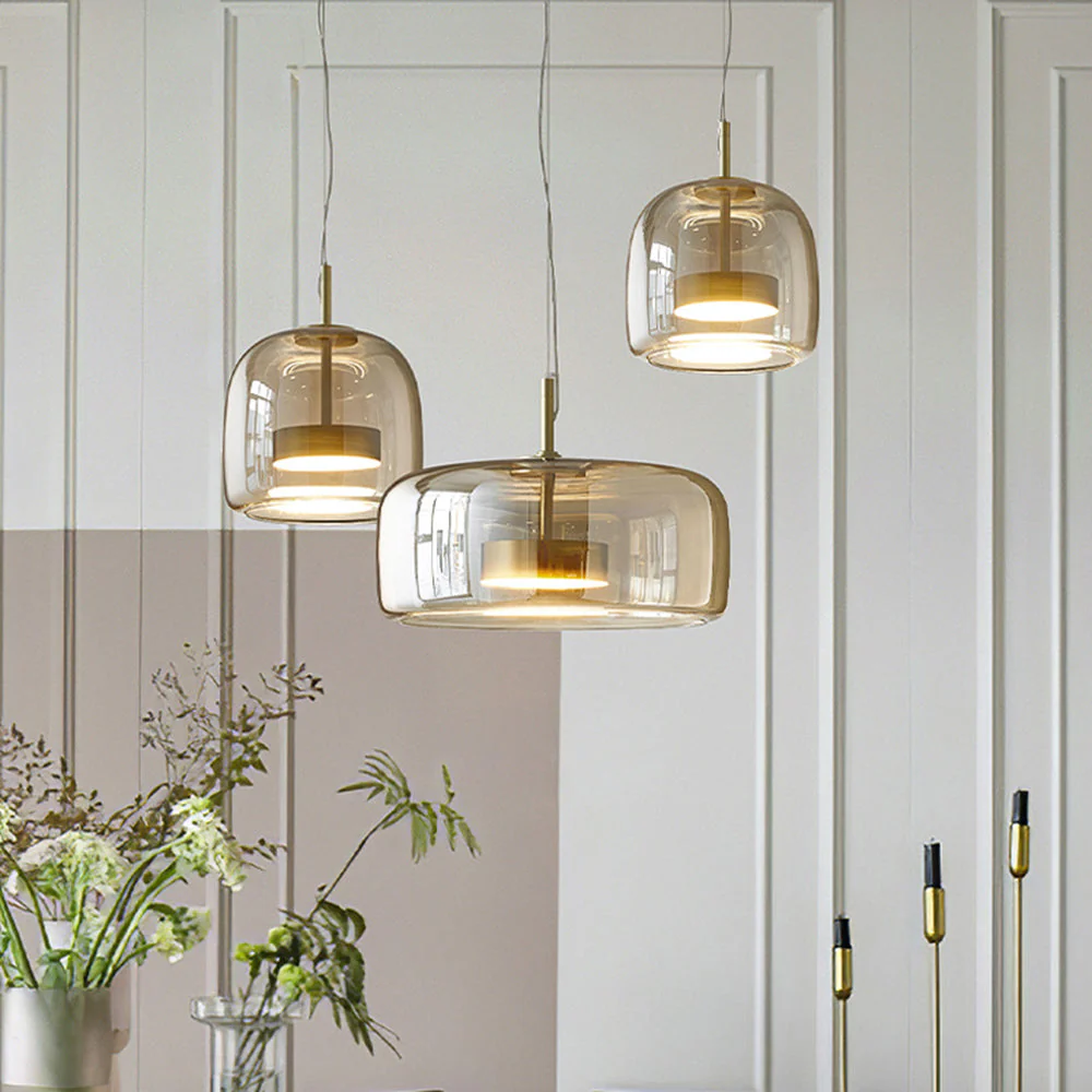 Hängelampe mit LED – Retro Look, Glas & Metall für gemütliche Schlafzimmerbeleuchtung - Image 6