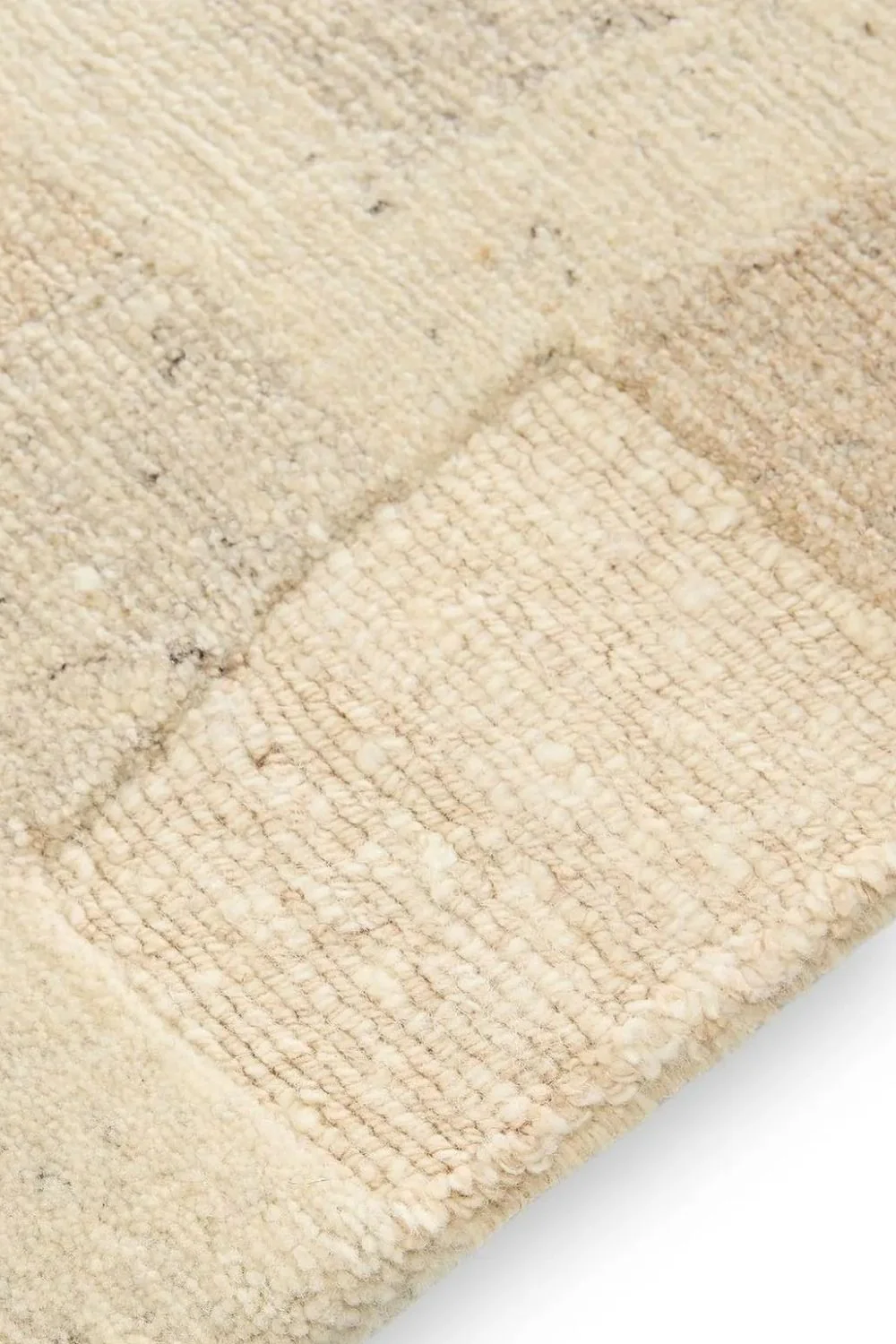 Beiger Handgeknüpfter Wollteppich - Image 5
