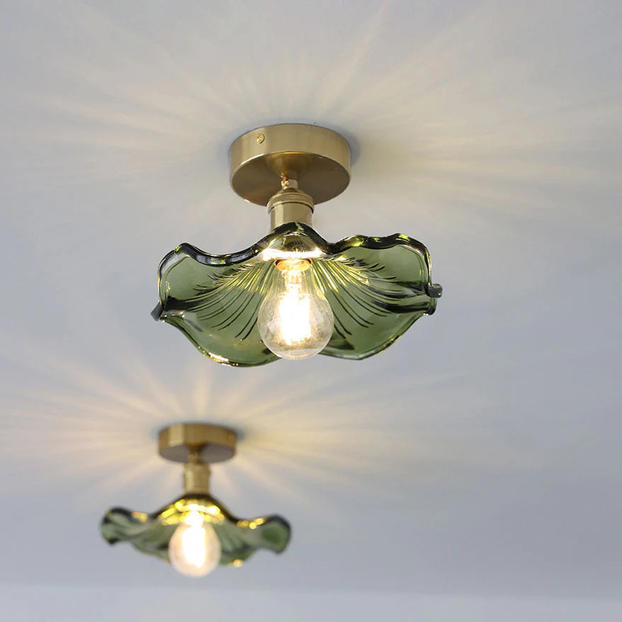 Blütenförmige Glas-Deckenlampe - Image 2