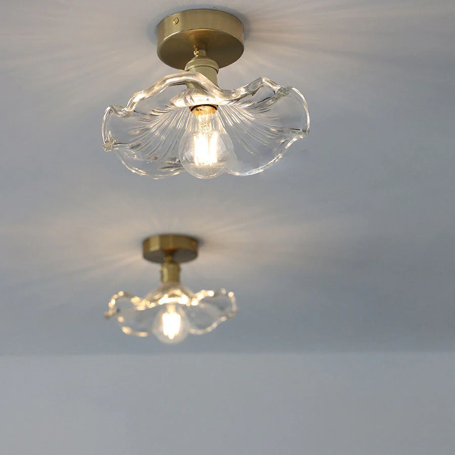 Blütenförmige Glas-Deckenlampe - Image 3